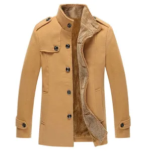 Thicken Fleece Mid Long Jacket