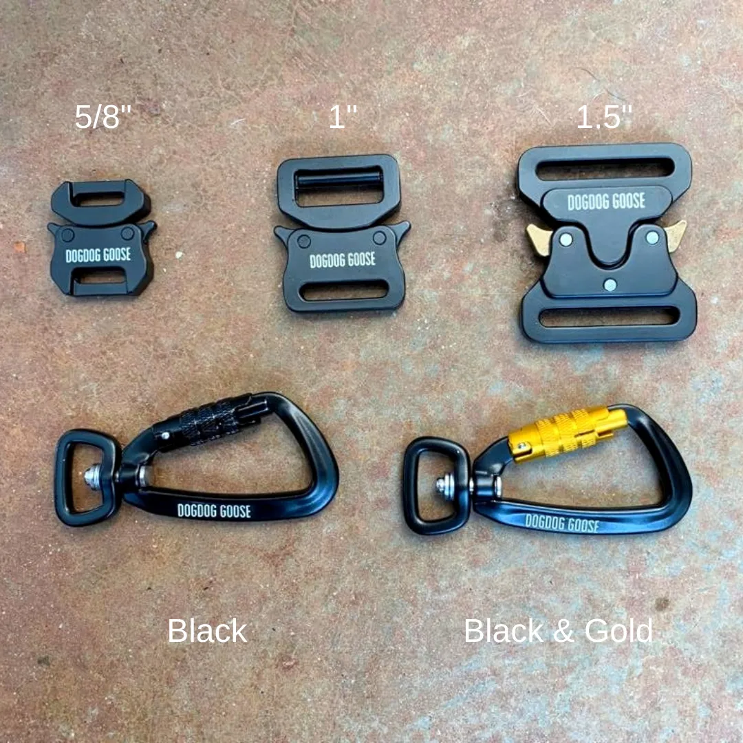 TORO COLLECTION - Black & Black Biothane Dog Collar