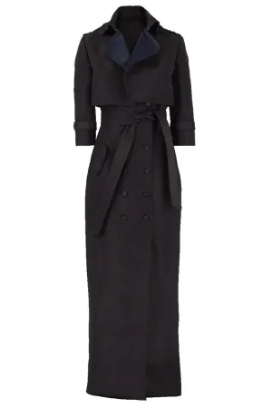 Tuxedo Gown With Cropped Jacket