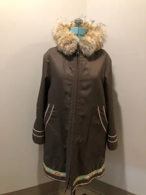 Vintage Inuvik Sewing Company Brown Wool Northern Parka with Storm Shell, Made in Canada, SOLD