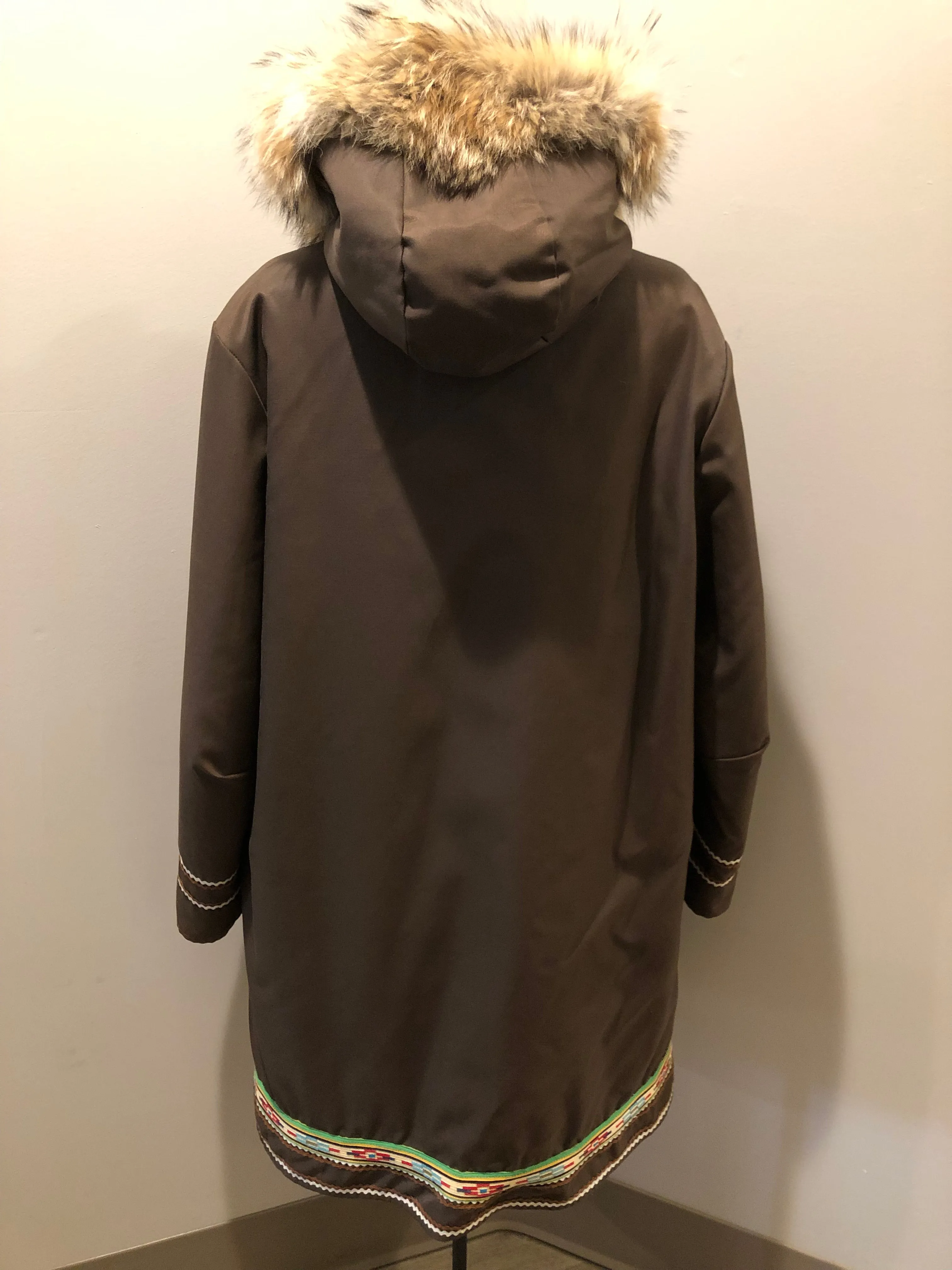 Vintage Inuvik Sewing Company Brown Wool Northern Parka with Storm Shell, Made in Canada, SOLD