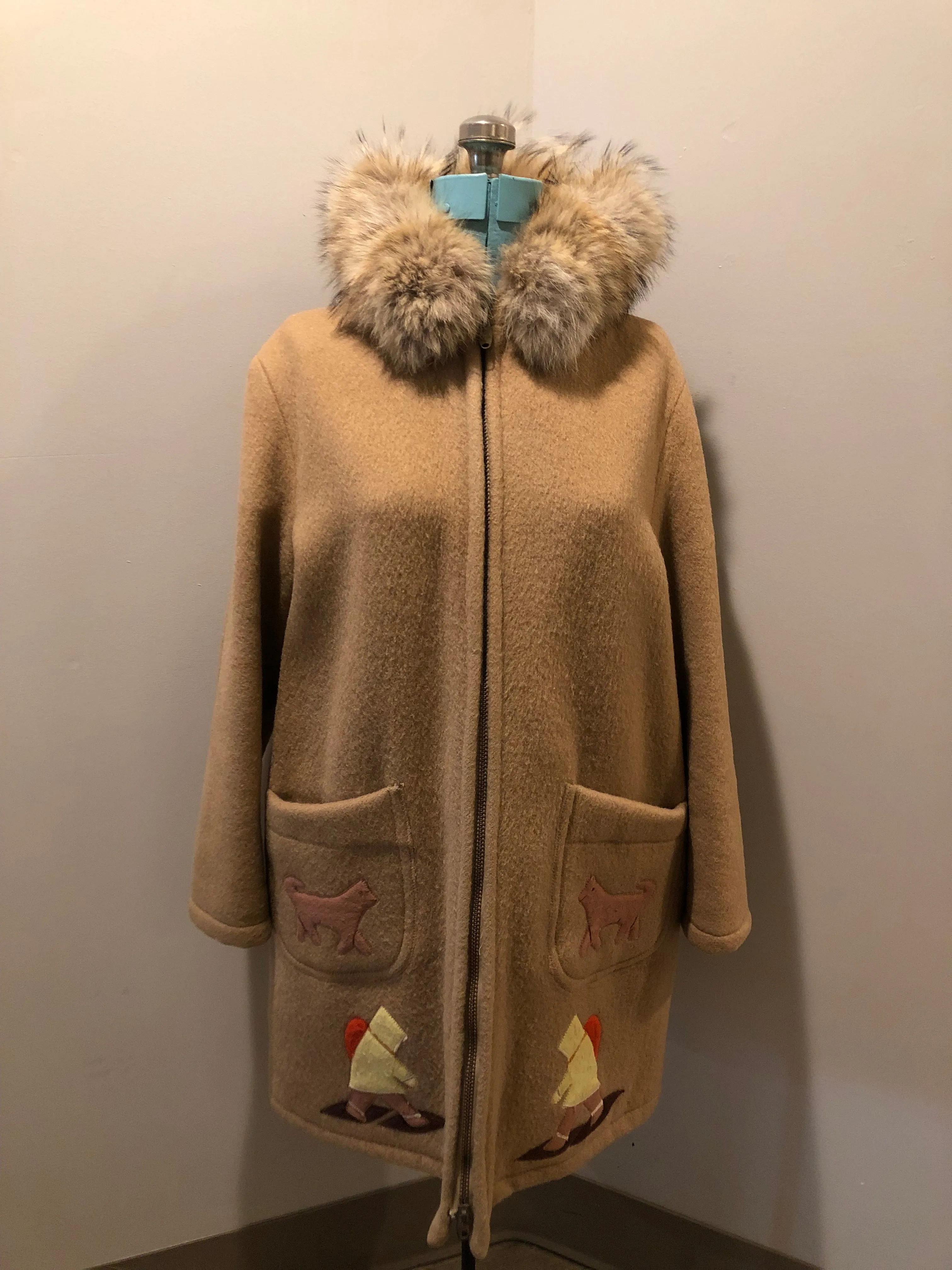 Vintage Inuvik Sewing Company Brown Wool Northern Parka with Storm Shell, Made in Canada, SOLD