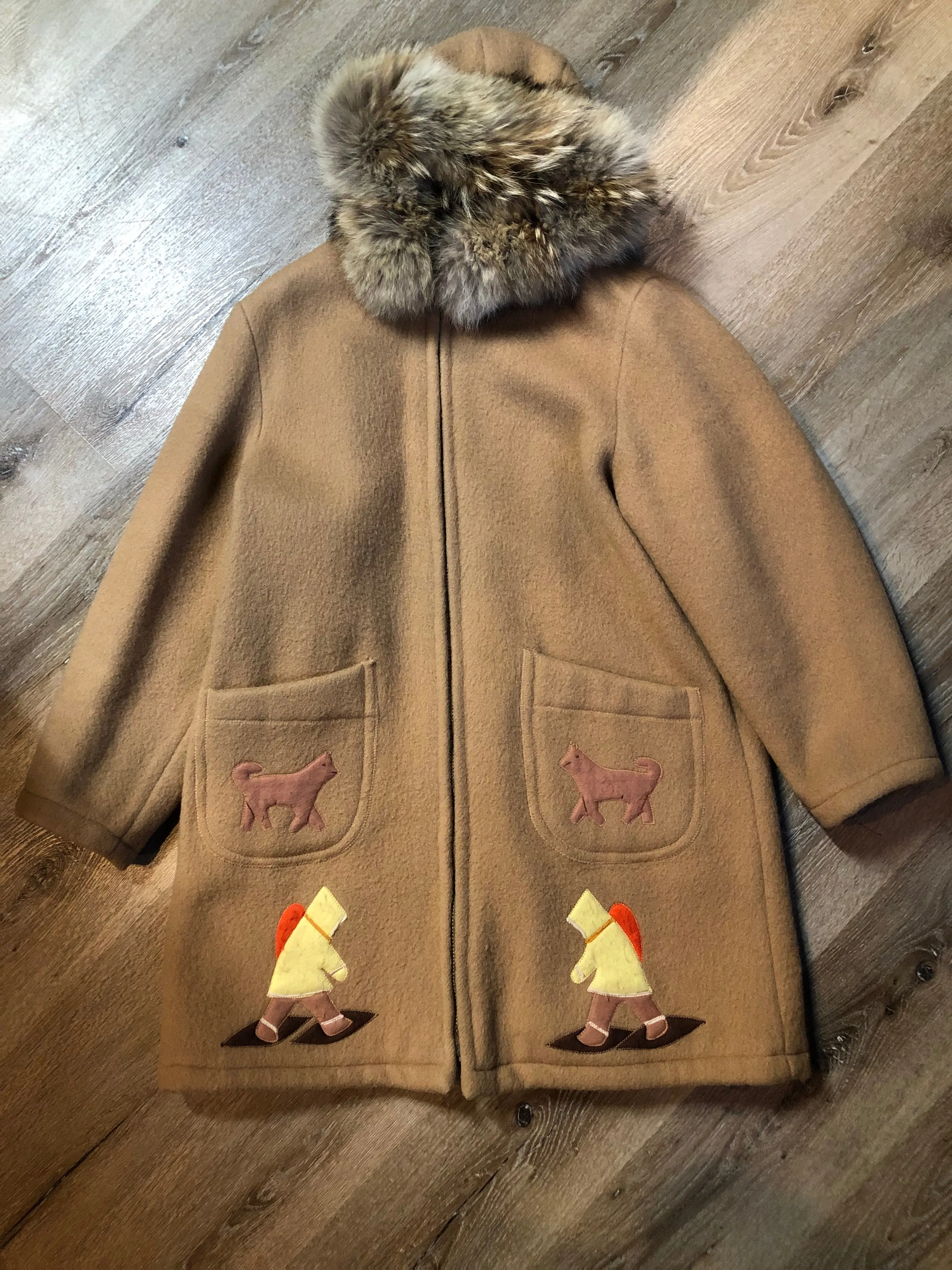 Vintage Inuvik Sewing Company Brown Wool Northern Parka with Storm Shell, Made in Canada, SOLD