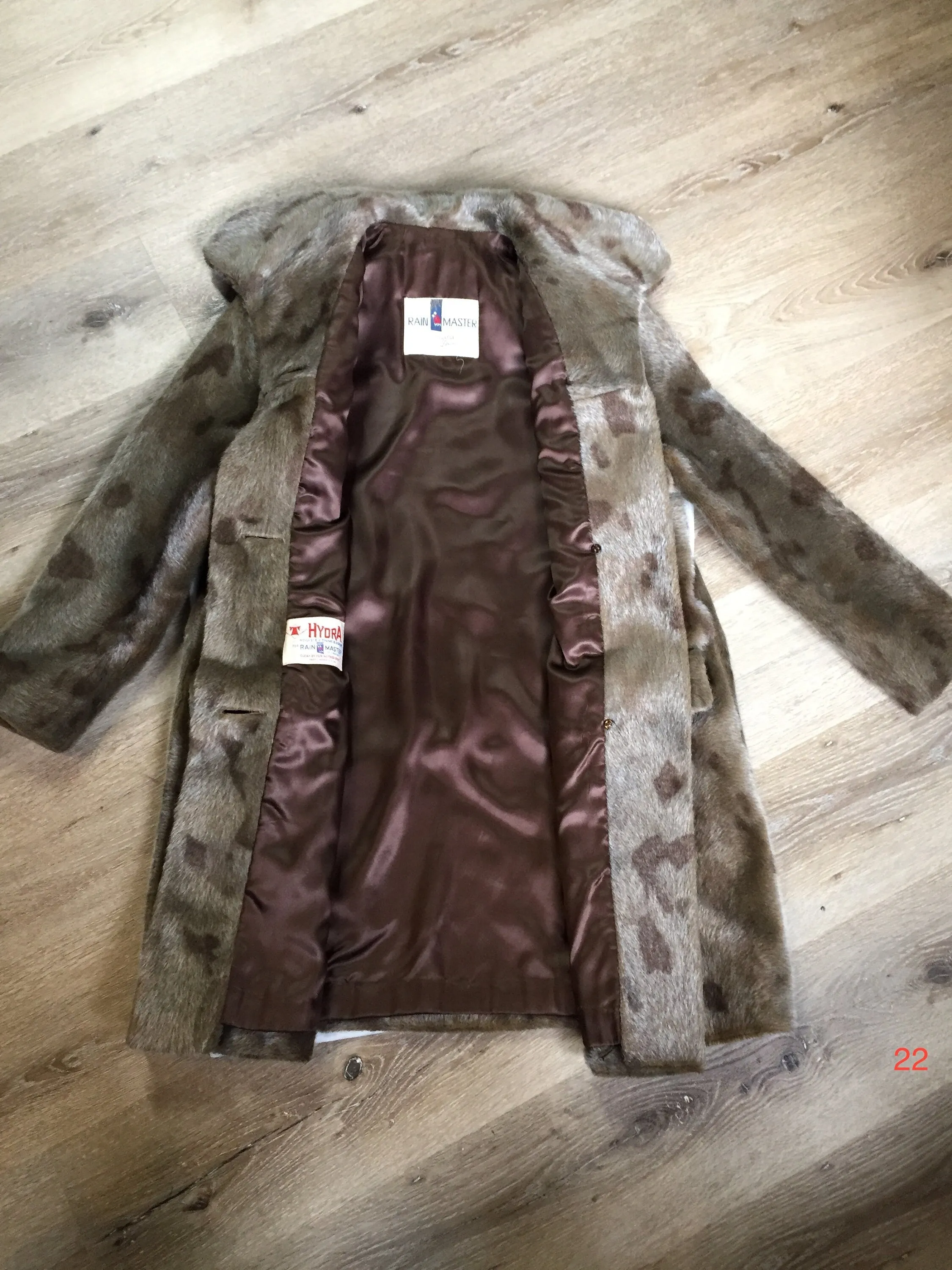 Vintage RainMaster by Lydia Sperlich Synthetic Fur Coat, Made in Canada