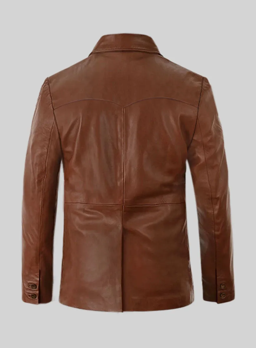 Western Leather Blazer