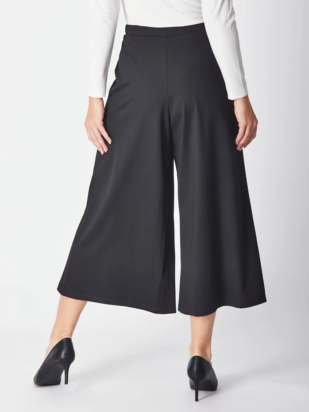 Wide Crop Pant - Black 27393-SW