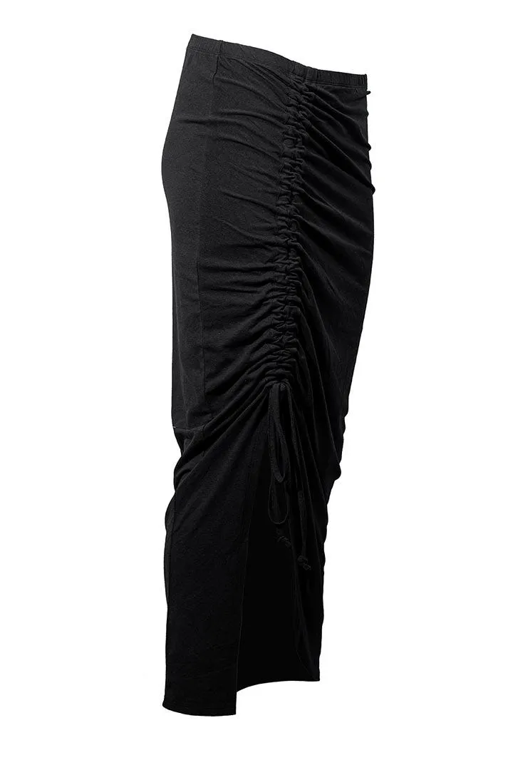 Women's Bayfront Ruched Maxi Skirt | Black