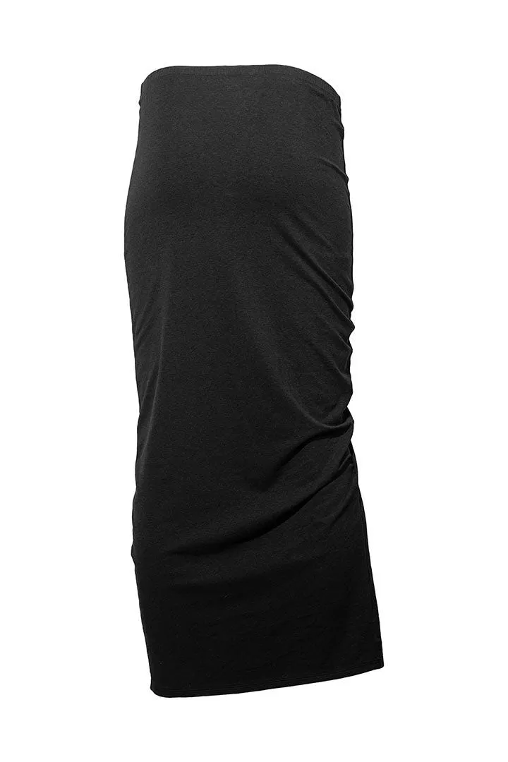 Women's Bayfront Ruched Maxi Skirt | Black