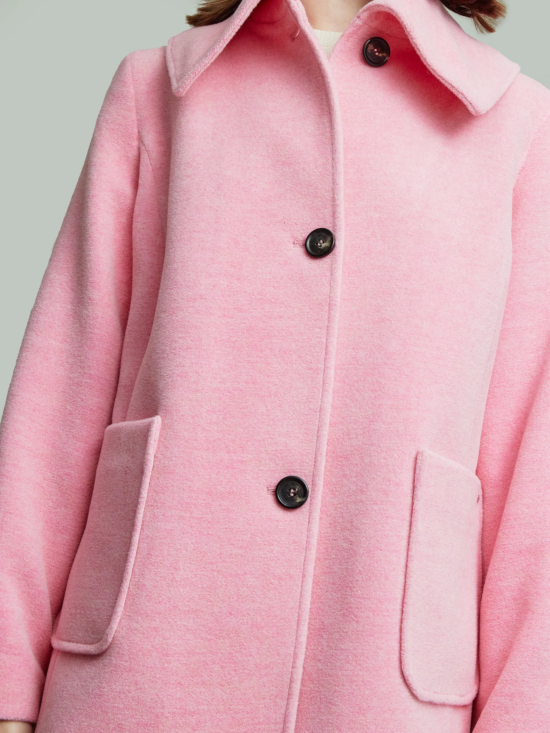 Yvanna Coat Baby Alpaca & Wool Color Pink